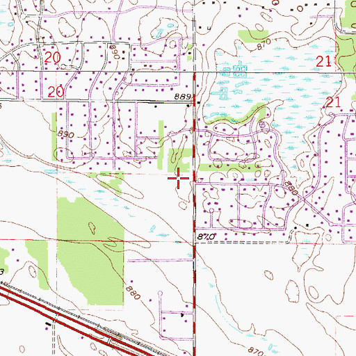 Topographic Map of Ramsey Fire Department Station 1, MN