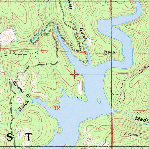 Topographic Map of Didallas Creek, CA