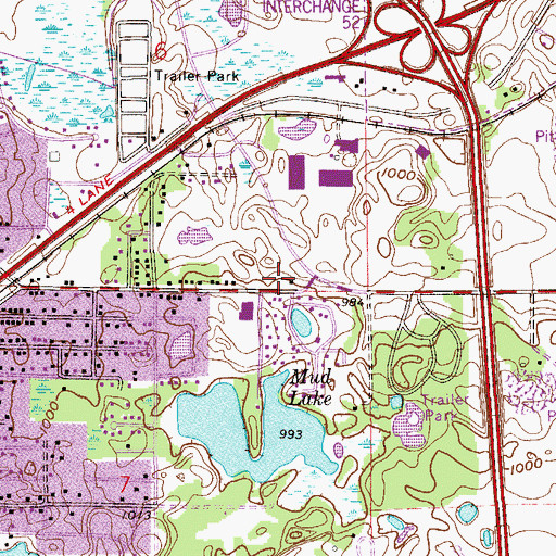 Topographic Map of Oakdale Fire Department Station 1, MN