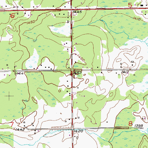 Topographic Map of Hermantown Volunteer Fire Department Station 3, MN