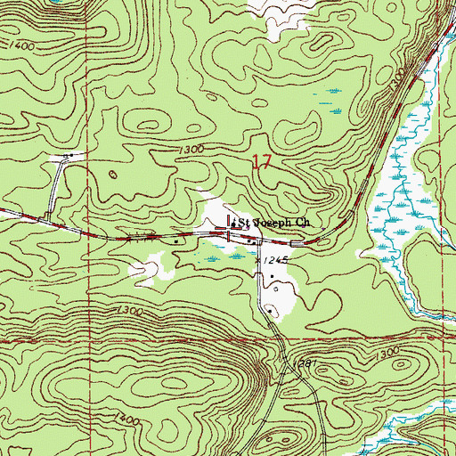 Topographic Map of Buyck Volunteer Fire Department, MN