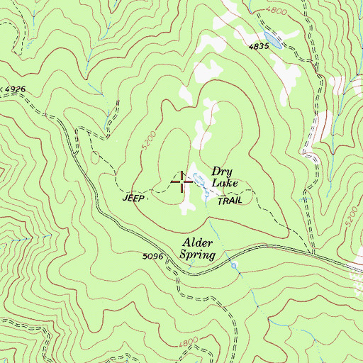 Topographic Map of Dry Lake, CA