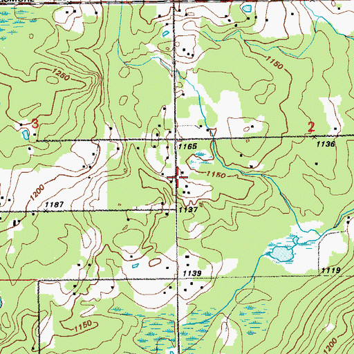 Topographic Map of Lakewood Township Fire Department Station 2, MN