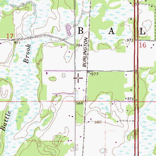 Topographic Map of Northeast Sherburne Fire and Rescue Department, MN