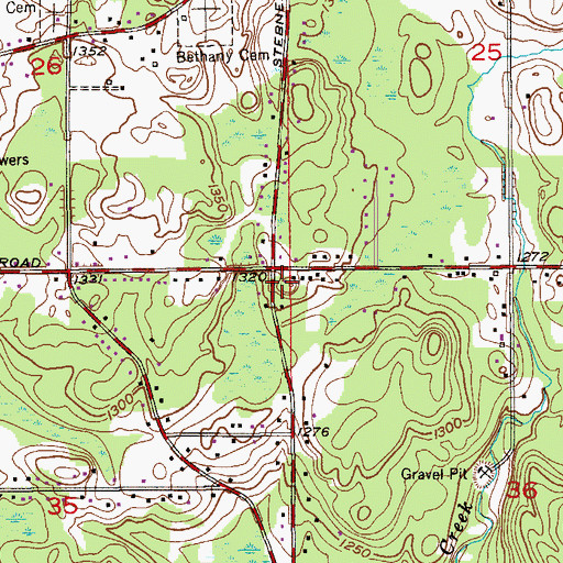 Topographic Map of Hermantown Volunteer Fire Department Station 2, MN