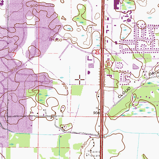 Topographic Map of Spring Lake Park - Blaine - Mountain View Fire Department Station 3, MN
