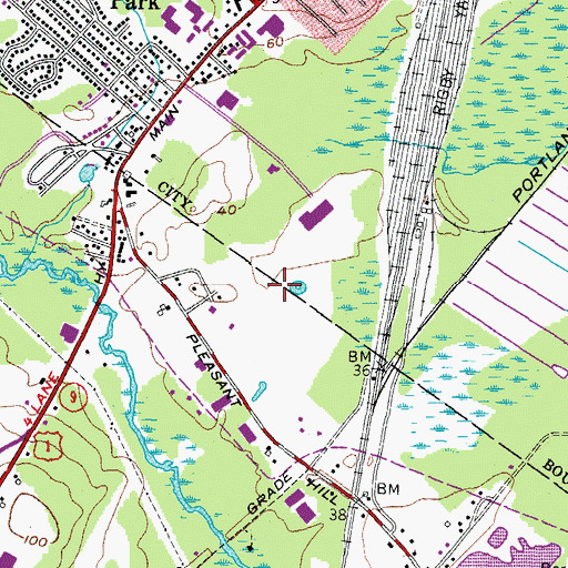 Topographic Map of American Medical Response, ME