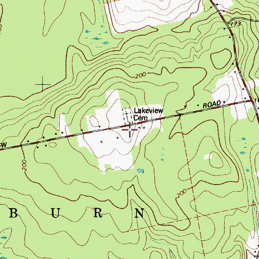 Topographic Map of Glenburn and Hudson Ambulance Service, ME