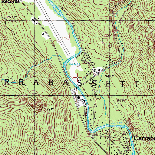 Topographic Map of Northstar Emergency Medical Services, ME