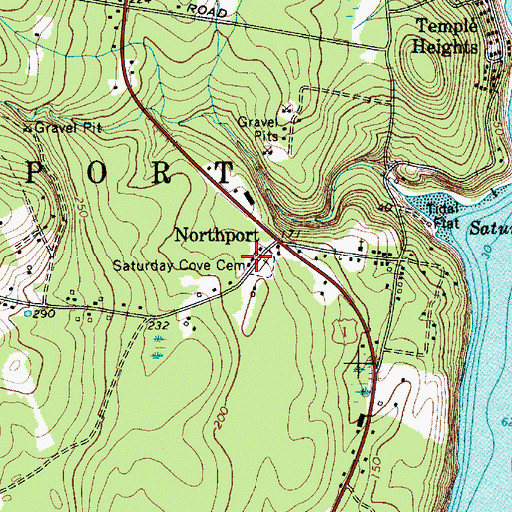 Topographic Map of Northport First Responders, ME