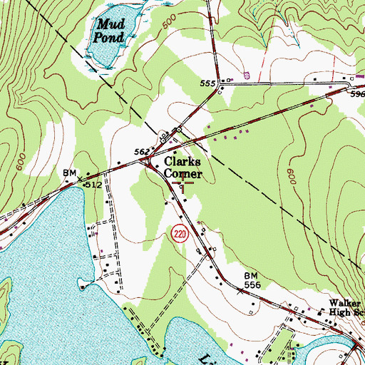 Topographic Map of Liberty Volunteer Ambulance Service, ME