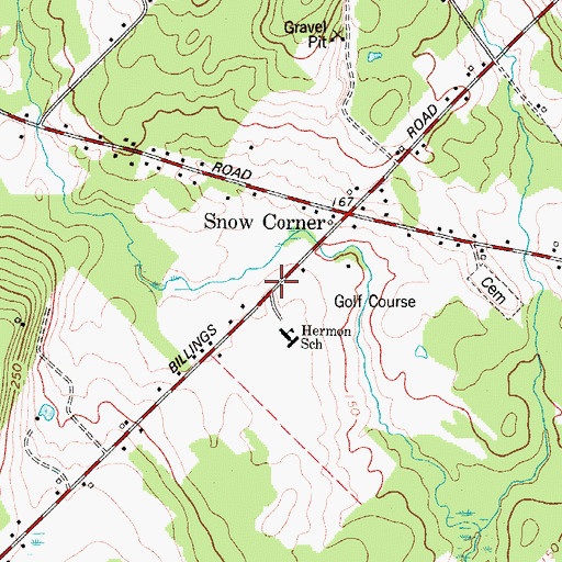 Topographic Map of Hermon Volunteer Rescue Ambulance, ME