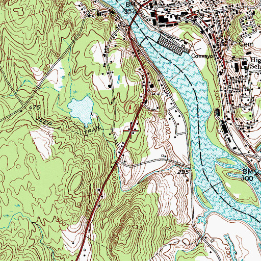 Topographic Map of Northstar Emergency Medical Services Livermore, ME
