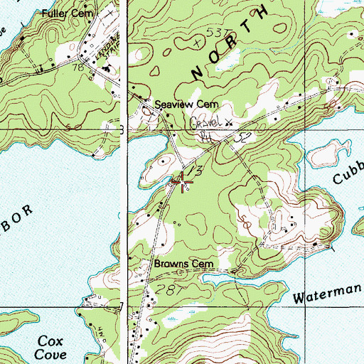 Topographic Map of North Haven Emergency Medical Services, ME