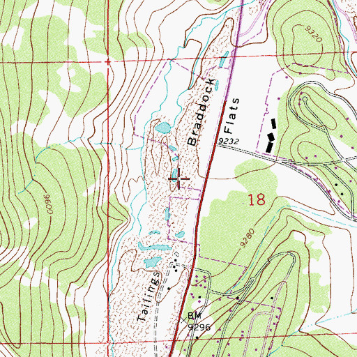 Topographic Map of Red White and Blue Fire District Station 4, CO