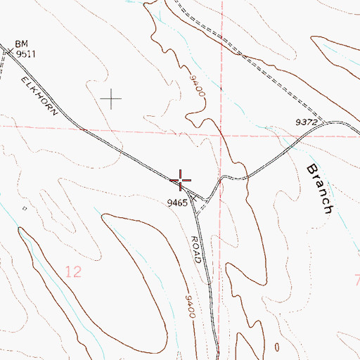 Topographic Map of Jefferson - Como Fire Protection District Station 5 Elkhorn Road, CO