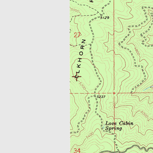 Topographic Map of Elkhorn Ridge, CA