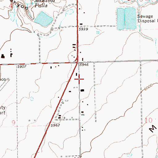 Topographic Map of Cortez Fire Protection District Station 2, CO