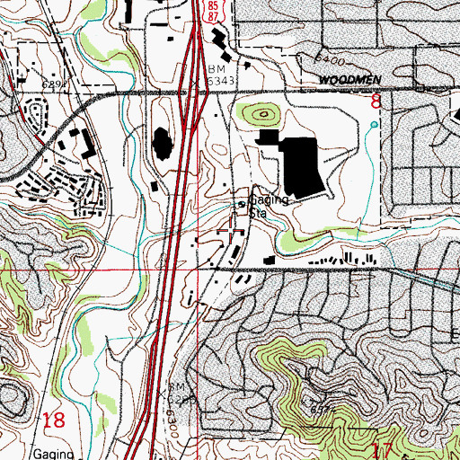 Topographic Map of El Paso County Sheriff's Office Wildland Fire Firebase 1, CO