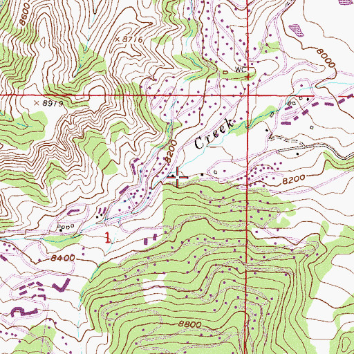 Topographic Map of Snowmass - Wildcat Fire Protection District Snowmass Station 1, CO