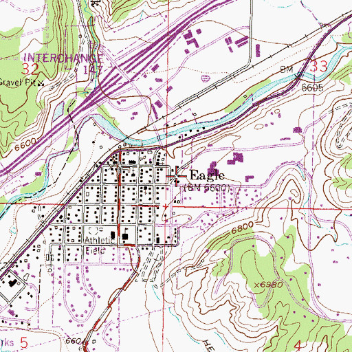 Topographic Map of Greater Eagle Fire Protection District, CO