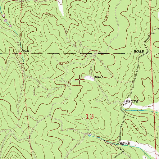 Topographic Map of Florissant Fire and Rescue Station 3, CO