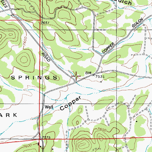 Topographic Map of Deer Mountain Volunteer Fire Department Station 1 Deer Mountain Volunteer Fire Department, CO