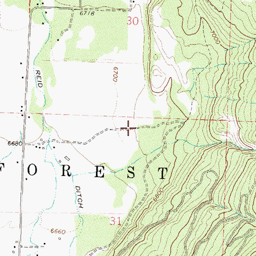 Topographic Map of Durango Fire and Rescue Authority Station 10 - Elkhorn Ranch, CO