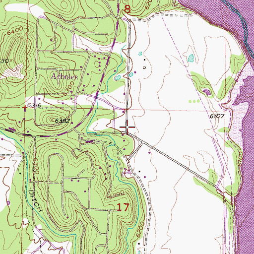 Topographic Map of Los Pinos Fire Protection District Station 5 Arboles, CO