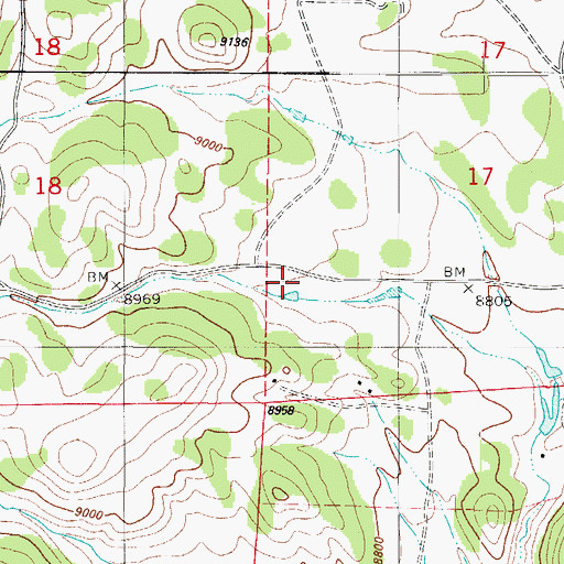 Topographic Map of Southern Park County Fire Protection District Station 3 Pike Trails, CO