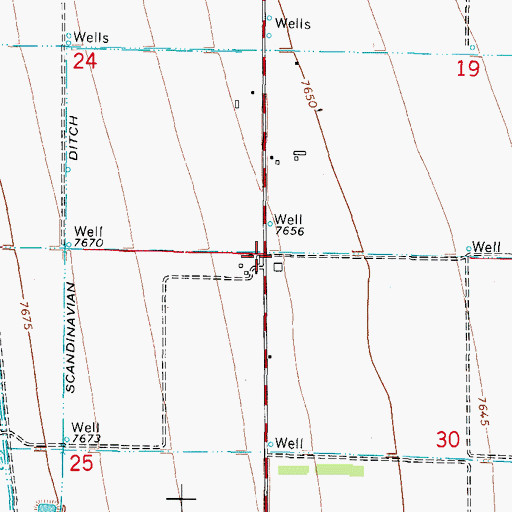 Topographic Map of Carmel Fire Department, CO