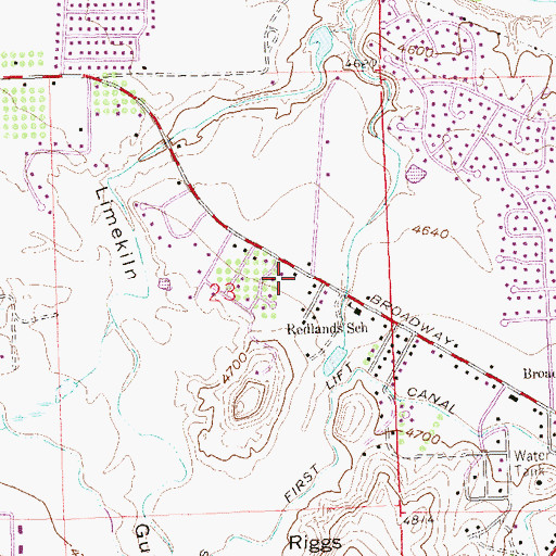 Topographic Map of Grand Junction Fire Department Station 5, CO