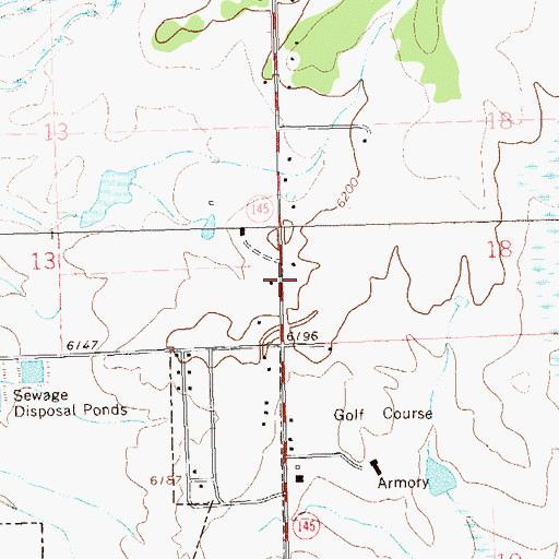 Topographic Map of Cortez Fire Protection District Station 3, CO