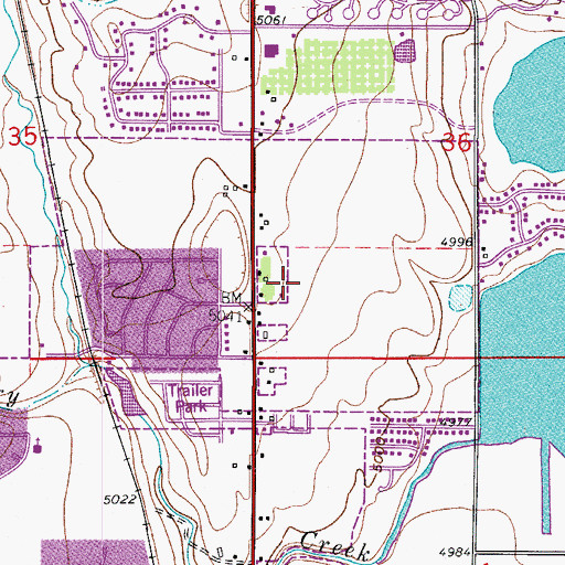 Topographic Map of Loveland Fire and Rescue Station 5, CO