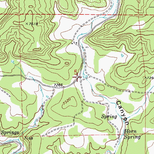 Topographic Map of Stonewall Fire Protection District La Garita Station, CO