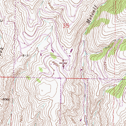 Topographic Map of Eagle River Fire Protection District Station 8 Wildridge, CO