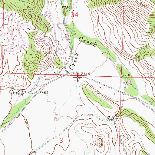 Topographic Map of Basalt Fire and Rural Fire Protection District Station 44 Old Snowmass, CO