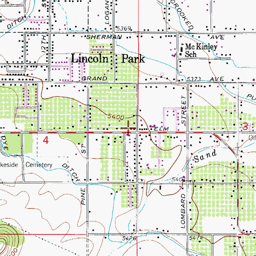 Topographic Map of Canon City Fire District Station 2, CO
