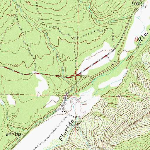 Topographic Map of Durango Fire and Rescue Authority Station 5, CO