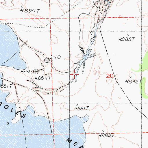 Topographic Map of Fletcher Creek, CA