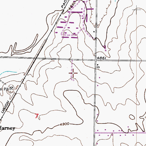 Topographic Map of Frederick - Firestone Fire Protection District Station 3, CO