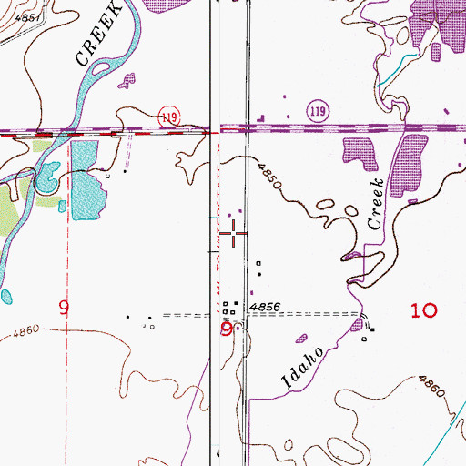 Topographic Map of Frederick - Firestone Fire Protection District Station 4, CO