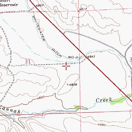 Topographic Map of Lands End Fire Protection District, CO