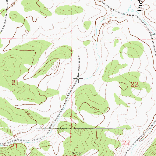 Topographic Map of Jefferson - Como Fire Protection District Station 7 Indian Mountain, CO
