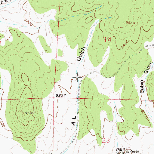 Topographic Map of Jefferson - Como Fire Protection District Station 6 Lost Park, CO