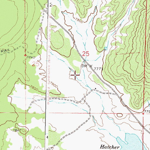 Topographic Map of Pagosa Fire Protection District Station 2 Pagosa Highlands, CO