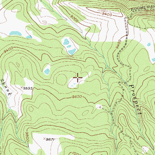 Topographic Map of Telluride Fire Department Mountain Village Station 2, CO