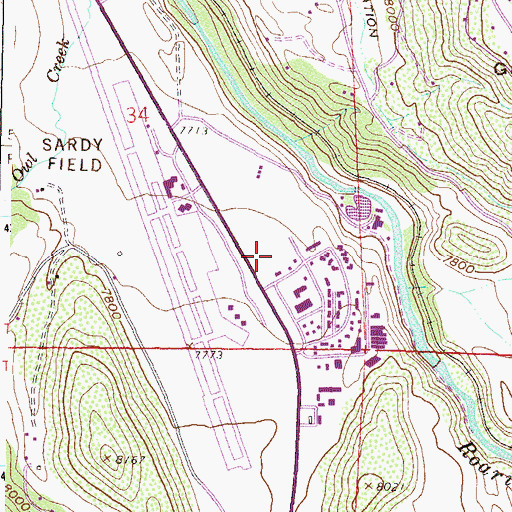 Topographic Map of Aspen Fire Protection District North 40 Substation, CO