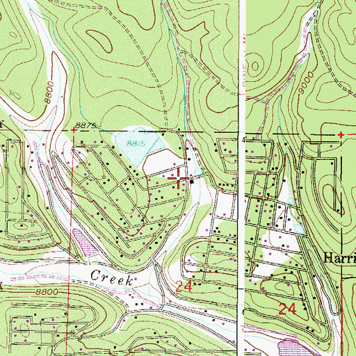 Topographic Map of Platte Canyon Fire Protection District Station 4, CO