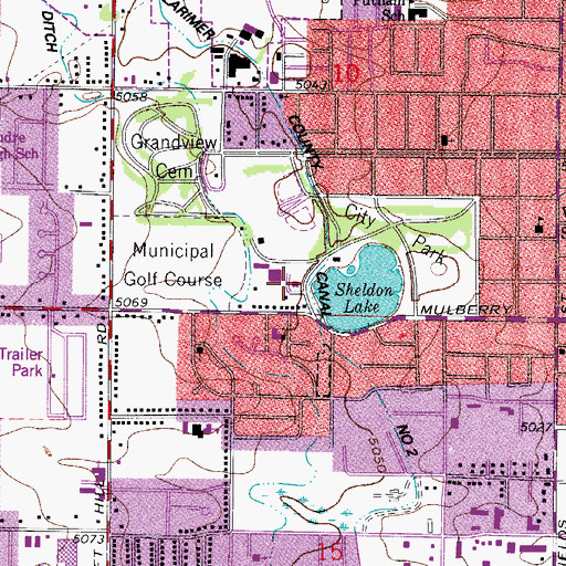 Topographic Map of Poudre Fire Authority Station 2, CO